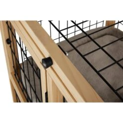 Frisco Collapsible Wood & Wire Cat Cage Playpen, 2 Level -Pet Cat Supplies Store 323214 PT5. AC SS1800 V1645480002