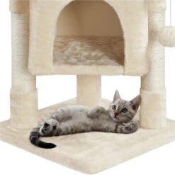 Yaheetech 2-Level 23.5-in Plush Cat Tree & Condo -Pet Cat Supplies Store 325666 PT6. AC SS1800 V1631148075