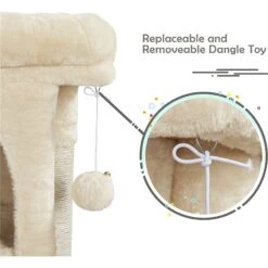 Yaheetech 2-Level 23.5-in Plush Cat Tree & Condo -Pet Cat Supplies Store 325666 PT7. AC SS1800 V1631142386