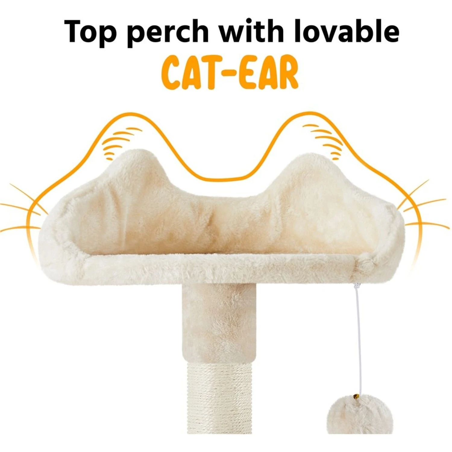 Yaheetech 63.5-in Plush Cat Tree & Condo 6 Yaheetech 63.5-in Plush Cat Tree & Condo - Image 6
