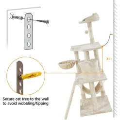 Yaheetech 63.5-in Plush Cat Tree & Condo 17 Yaheetech 63.5-in Plush Cat Tree & Condo -Pet Cat Supplies Store 325702 PT8. AC SS1800 V1686153683