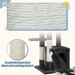 Coziwow By Jaxpety 33-in Small Cat Climbing Tree & Condo 15 Coziwow By Jaxpety 33-in Small Cat Climbing Tree & Condo -Pet Cat Supplies Store 330932 PT6. AC SS1800 V1677074145