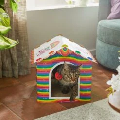 Frisco Pride Love Wins Cardboard Cat House -Pet Cat Supplies Store 331675 PT3. AC SS1800 V1647356081