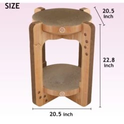 Necoichi Cozy Cat Scratcher Tower Toy -Pet Cat Supplies Store 336322 PT4. AC SS1800 V1674730083