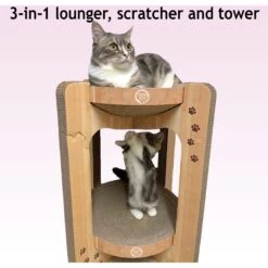 Necoichi Cozy Cat Scratcher Tower Toy -Pet Cat Supplies Store 336322 PT5. AC SS1800 V1674730084