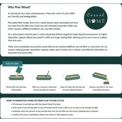 Casual Home Natural Pine Pellet Unscented Non-Clumping Cat Litter, 20-lb Bag -Pet Cat Supplies Store 338569 PT7. AC SS1800 V1635348720