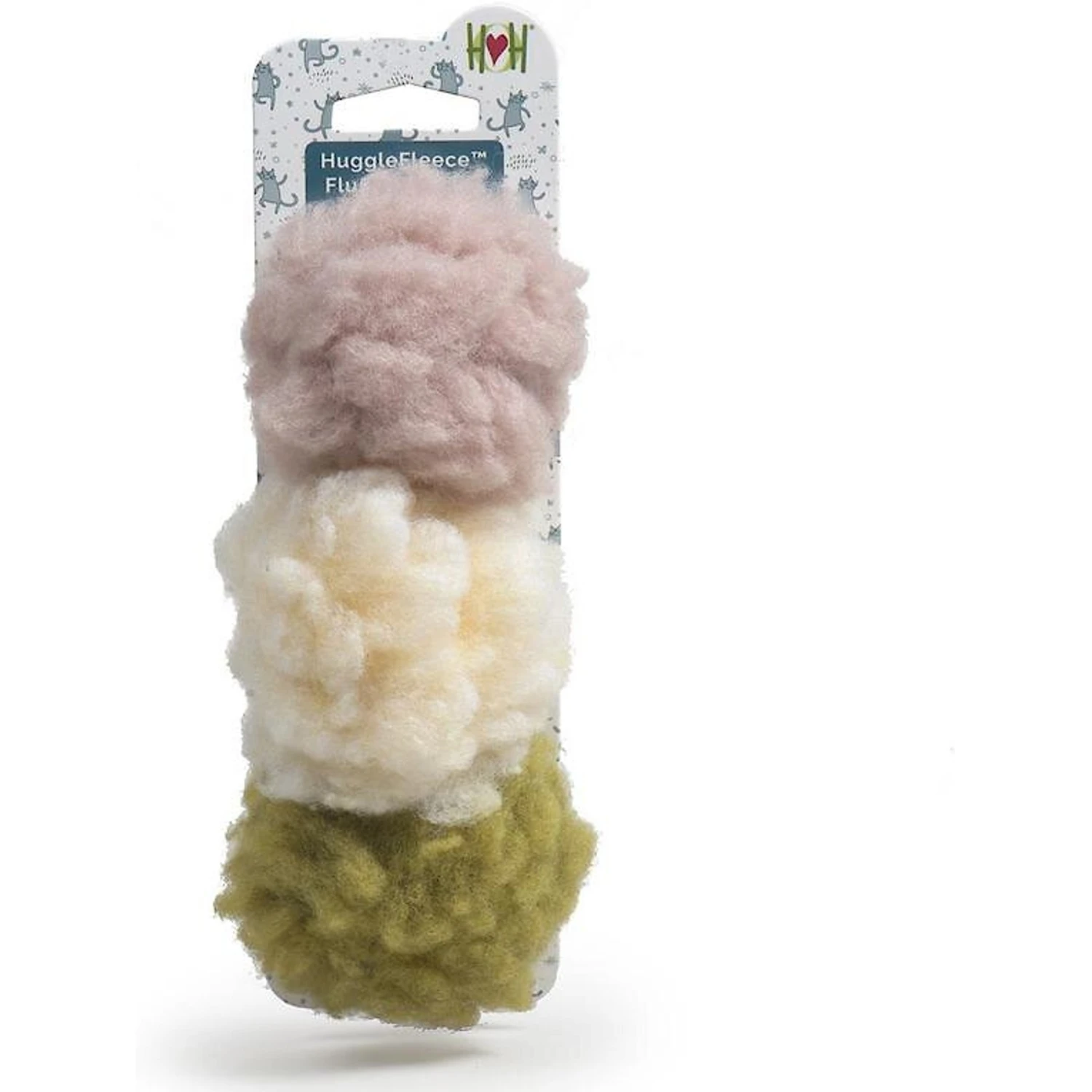 HuggleHounds HuggleFleece Ball Cat Toys, 3-pack 2 HuggleHounds HuggleFleece Ball Cat Toys, 3-pack - Image 2