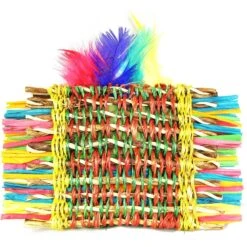 Planet Pleasures Scratch Pillow With Catnip & Feathers Cat Toy