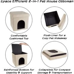 Pet Adobe Ottoman Dog & Cat House -Pet Cat Supplies Store 345041 PT2. AC SS1800 V1637285622
