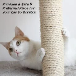 Pet Adobe Interactive 19-in Sisal Cat Scratching Post -Pet Cat Supplies Store 345048 PT4. AC SS1800 V1637285266