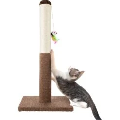 Pet Adobe 24.5-in Sisal Cat Scratching Post With Toy -Pet Cat Supplies Store 345065 PT3. AC SS1800 V1637286752