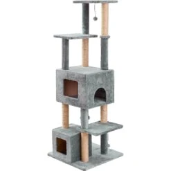 Two By Two The Honeycrisp Cat Tree, Large, Grey -Pet Cat Supplies Store 346921 PT4. AC SS1800 V1638311824
