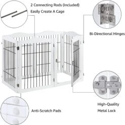 Unipaws Wire Dog Exercise Pen -Pet Cat Supplies Store 352571 PT4. AC SS1800 V1645123018