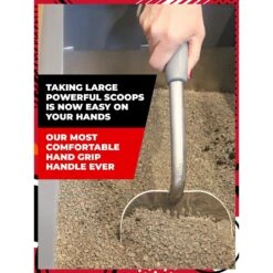 IPrimio Polished Aluminum, Cat Scooper, X-Large -Pet Cat Supplies Store 352826 PT3. AC SS1800 V1642529794