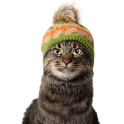 Frisco Striped Poof Dog & Cat Knitted Hat 9 Frisco Striped Poof Dog & Cat Knitted Hat -Pet Cat Supplies Store 353793 PT3. AC SS1800 V1659011014