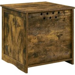 Sweet Barks Enclosed House Side Table Cat Litter Box, Rustic Brown 15 Sweet Barks Enclosed House Side Table Cat Litter Box, Rustic Brown -Pet Cat Supplies Store 354503 PT6. AC SS1800 V1640040156