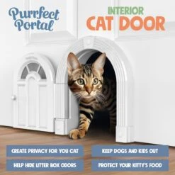 Purrfect Portal Meow Manor Interior Cat Door -Pet Cat Supplies Store 355126 PT2. AC SS1800 V1642465292