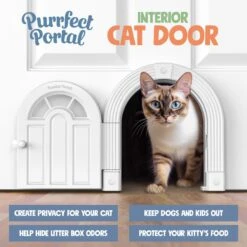 Purrfect Portal Meow Manor Interior Cat Door -Pet Cat Supplies Store 355126 PT4. AC SS1800 V1642472492