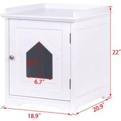 Pawland Decorative Cat House & Litter Box Enclosure -Pet Cat Supplies Store 356210 PT2. AC SS1800 V1641612152
