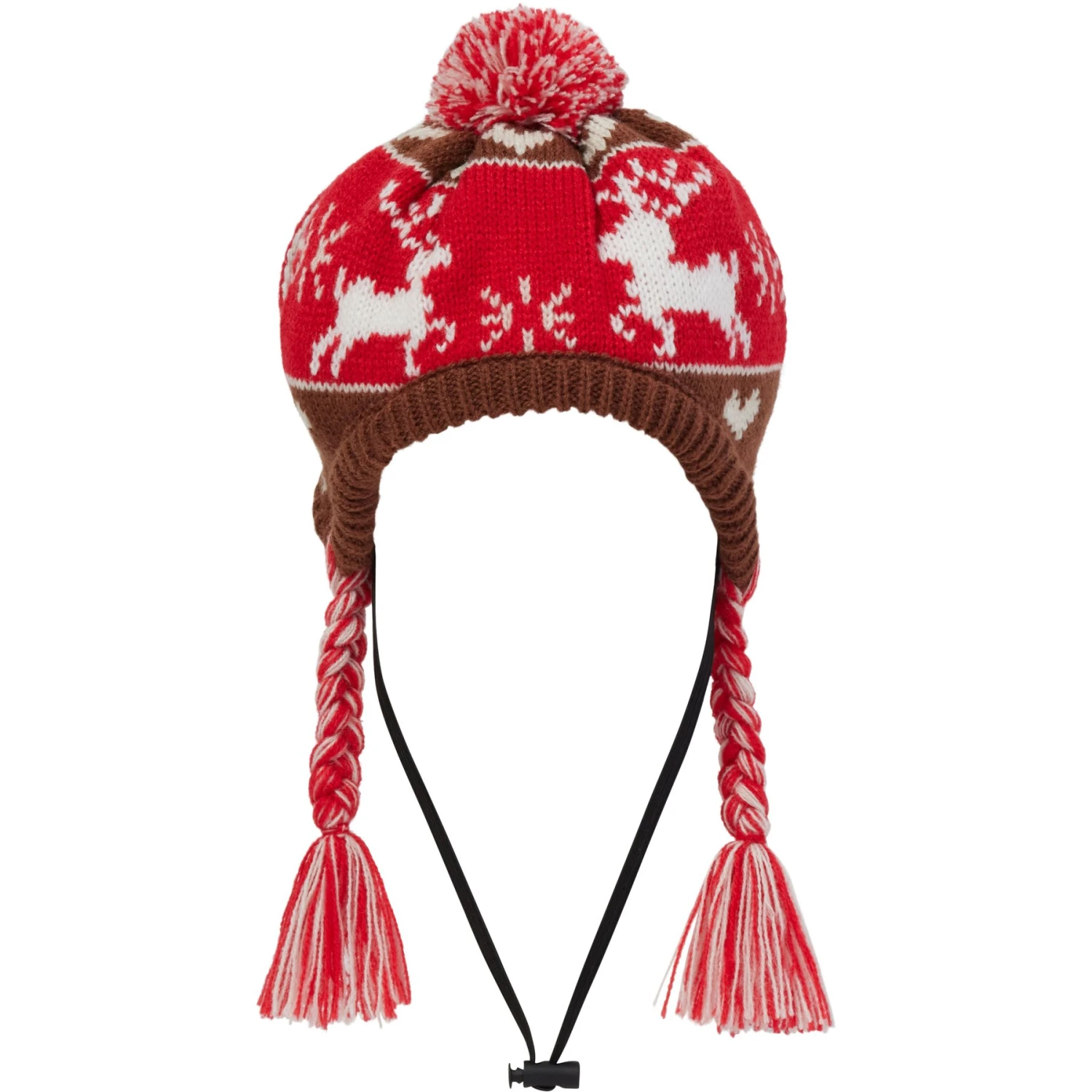 Frisco Reindeer Fair Isle Dog & Cat Pom Hat 1 Frisco Reindeer Fair Isle Dog & Cat Pom Hat