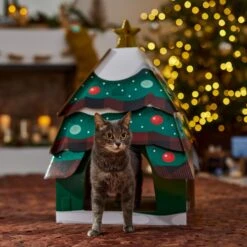 Frisco Holiday Christmas Tree Cardboard Cat House 9 Frisco Holiday Christmas Tree Cardboard Cat House -Pet Cat Supplies Store 360879 PT4. AC SS1800 V1695648149
