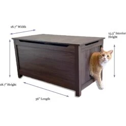 Designer Pet Products Parker Designer Wood Catbox Furniture Litter Box Enclosure, 36-in -Pet Cat Supplies Store 362058 PT8. AC SS1800 V1643210489