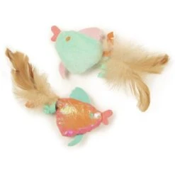 SmartyKat Silly Swimmers Plush Catnip Cat Toy, Orange, Small, 2 Count -Pet Cat Supplies Store 362946 PT3. AC SS1800 V1693936064