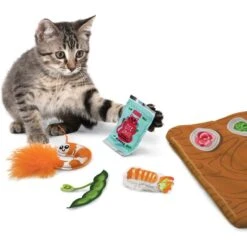 KONG Pull-A-Partz Sushi Catnip Cat Toys, 5 Count -Pet Cat Supplies Store 370841 PT3. AC SS1800 V1647474718