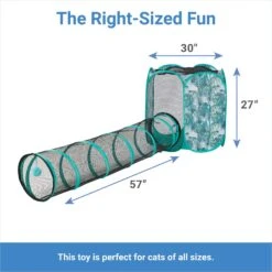 Frisco Mesh Outdoor Extra Tall Pop-up Cat Playpen & Tunnel -Pet Cat Supplies Store 371206 PT1. AC SS1800 V1663162432