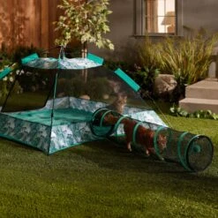 Frisco Mesh Outdoor Pop-up Cat Playpen Tent & Tunnel 14 Frisco Mesh Outdoor Pop-up Cat Playpen Tent & Tunnel -Pet Cat Supplies Store 371209 PT6. AC SS1800 V1663094504