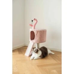 Catry 32-in Flamingo Design With Sisal Scratching Post Cat Tree, Pink -Pet Cat Supplies Store 373047 PT3. AC SS1800 V1647011482