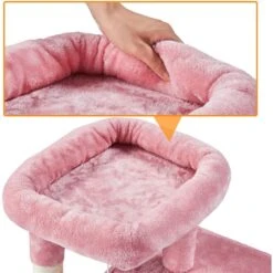 Yaheetech 3 Tiers 36-in Plush Cat Tower With Double Cat Condo -Pet Cat Supplies Store 373197 PT5. AC SS1800 V1680630780