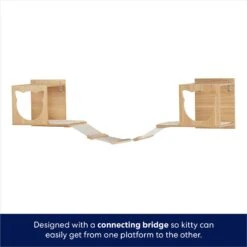 Frisco Cat Silhouette With Bridge Wall Mounted Cat Wall Shelves -Pet Cat Supplies Store 373441 PT4. AC SS1800 V1675457668
