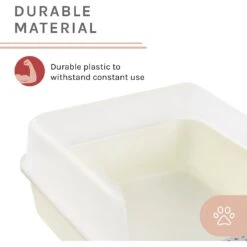 Sam's Pets Helix Cat Litter Box, White -Pet Cat Supplies Store 373533 PT5. AC SS1800 V1647640323