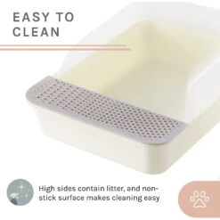 Sam's Pets Helix Cat Litter Box, White -Pet Cat Supplies Store 373533 PT6. AC SS1800 V1647637319