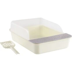 Sam's Pets Helix Cat Litter Box, White -Pet Cat Supplies Store 373533 PT8. AC SS1800 V1647638506