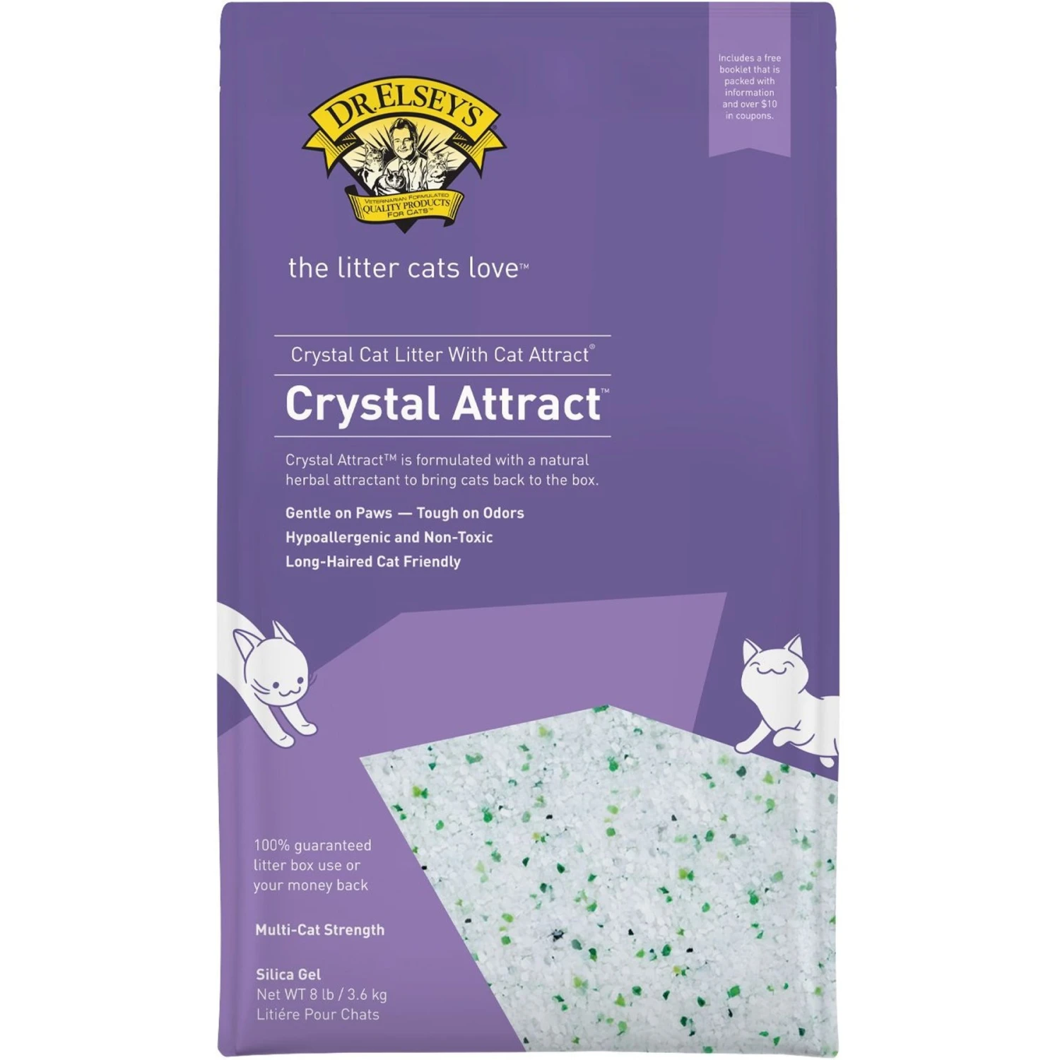 Dr. Elsey's Crystal Attract Long-Hair Crystal Cat Litter 2 Dr. Elsey's Crystal Attract Long-Hair Crystal Cat Litter - Image 2