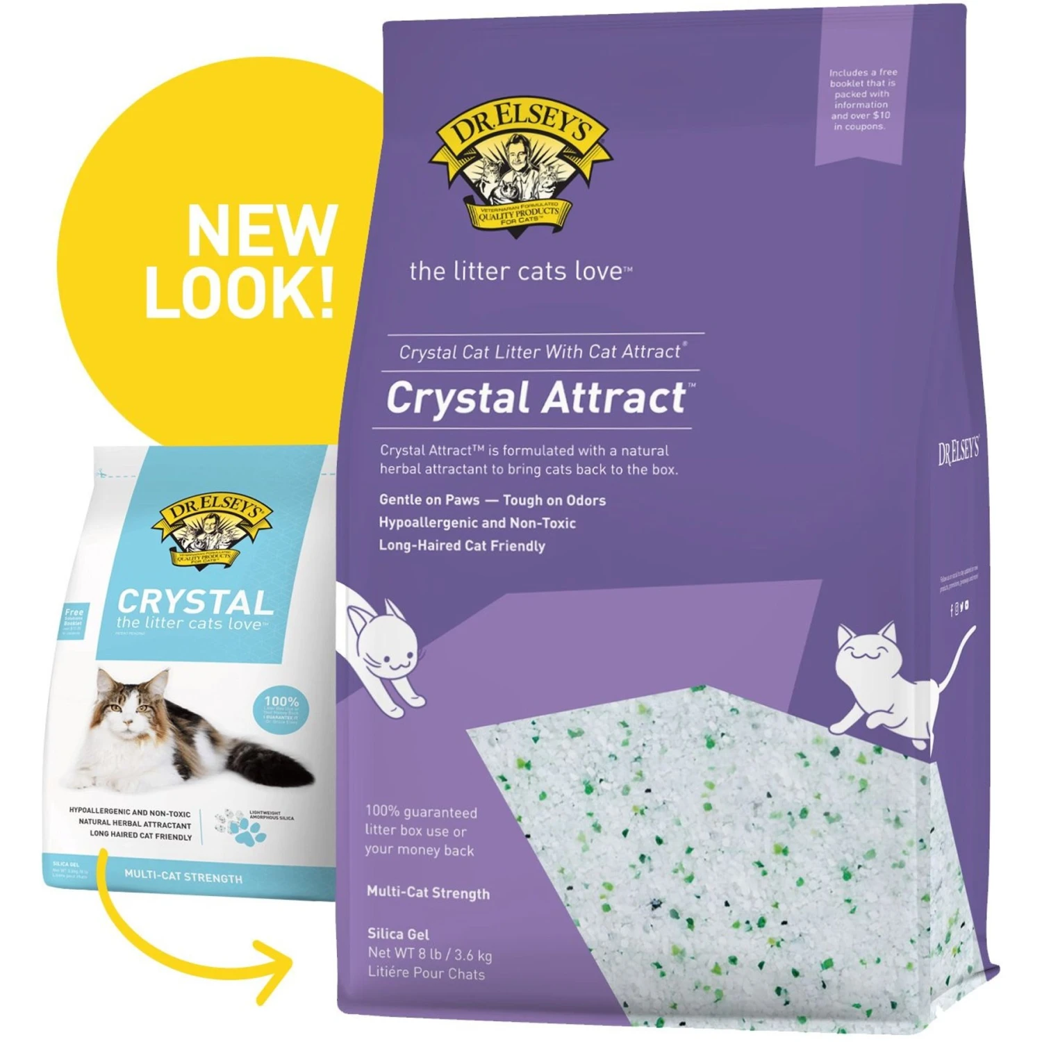 Dr. Elsey's Crystal Attract Long-Hair Crystal Cat Litter 4 Dr. Elsey's Crystal Attract Long-Hair Crystal Cat Litter - Image 4