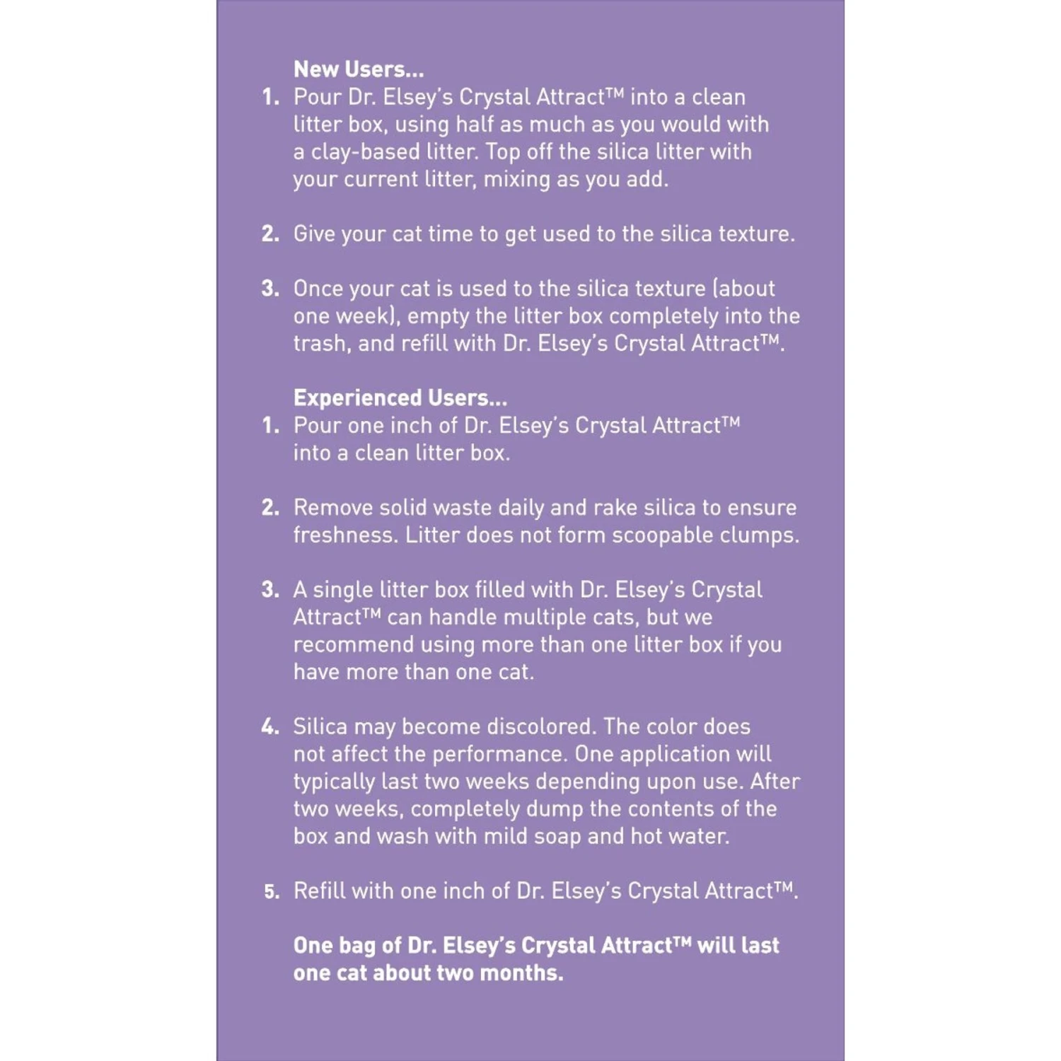 Dr. Elsey's Crystal Attract Long-Hair Crystal Cat Litter 5 Dr. Elsey's Crystal Attract Long-Hair Crystal Cat Litter - Image 5
