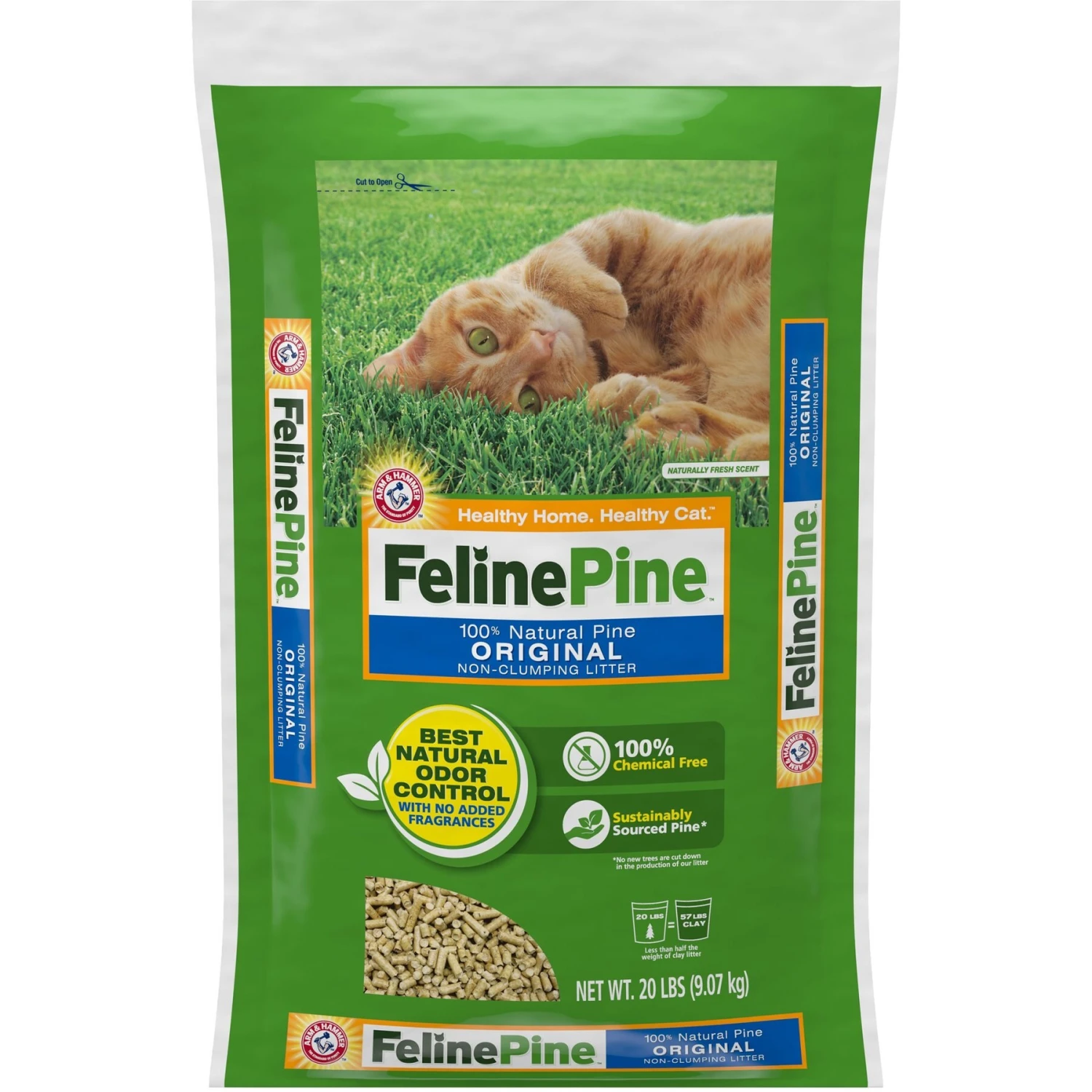 Feline Pine Original Non-Clumping Wood Cat Litter 1 Feline Pine Original Non-Clumping Wood Cat Litter