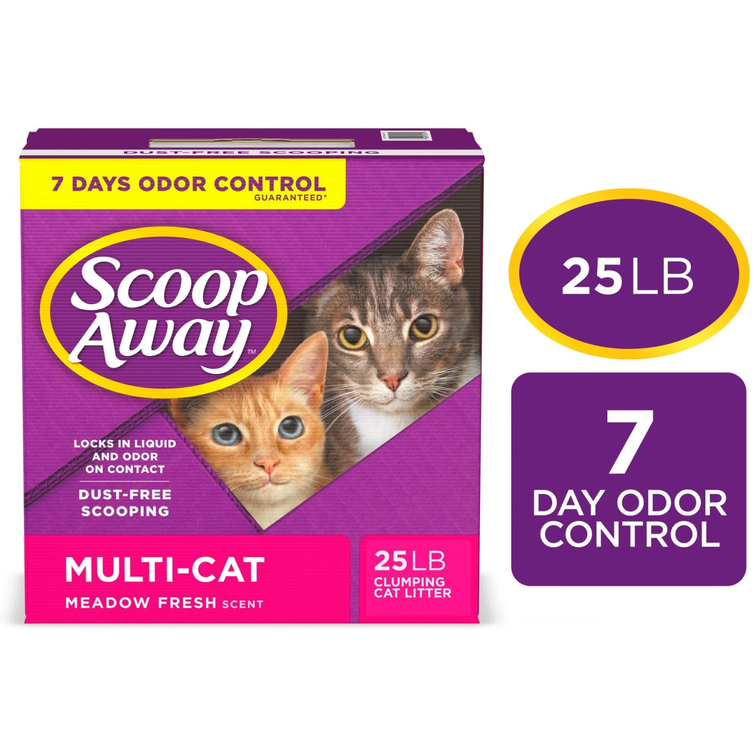 Scoop Away Multi-Cat Meadow Fresh Scented Clumping Clay Cat Litter 1 Scoop Away Multi-Cat Meadow Fresh Scented Clumping Clay Cat Litter