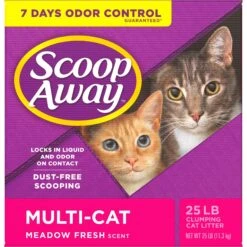 Scoop Away Multi-Cat Meadow Fresh Scented Clumping Clay Cat Litter 15 Scoop Away Multi-Cat Meadow Fresh Scented Clumping Clay Cat Litter -Pet Cat Supplies Store 49010 PT6. AC SS1800 V1694455148