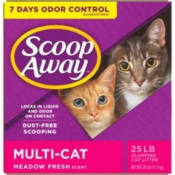 Scoop Away Multi-Cat Meadow Fresh Scented Clumping Clay Cat Litter 16 Scoop Away Multi-Cat Meadow Fresh Scented Clumping Clay Cat Litter -Pet Cat Supplies Store 49010 PT7. AC SS1800 V1584460321
