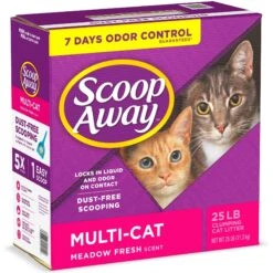 Scoop Away Multi-Cat Meadow Fresh Scented Clumping Clay Cat Litter 17 Scoop Away Multi-Cat Meadow Fresh Scented Clumping Clay Cat Litter -Pet Cat Supplies Store 49010 PT8. AC SS1800 V1584460324