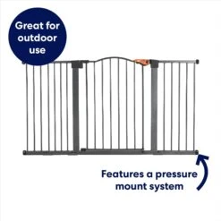 Frisco Outdoor Steel Arch Extra Wide Auto-Close Dog Gate -Pet Cat Supplies Store 507118 PT2. AC SS1800 V1669212033