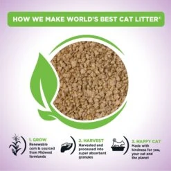 World's Best Lavender Scented Clumping Corn Cat Litter -Pet Cat Supplies Store 52448 PT3. AC SS1800 V1598650259