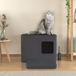 Way Basics Meowy Studio Loo Litter Box Enclosure -Pet Cat Supplies Store 530630 PT3. AC SS1800 V1652770010