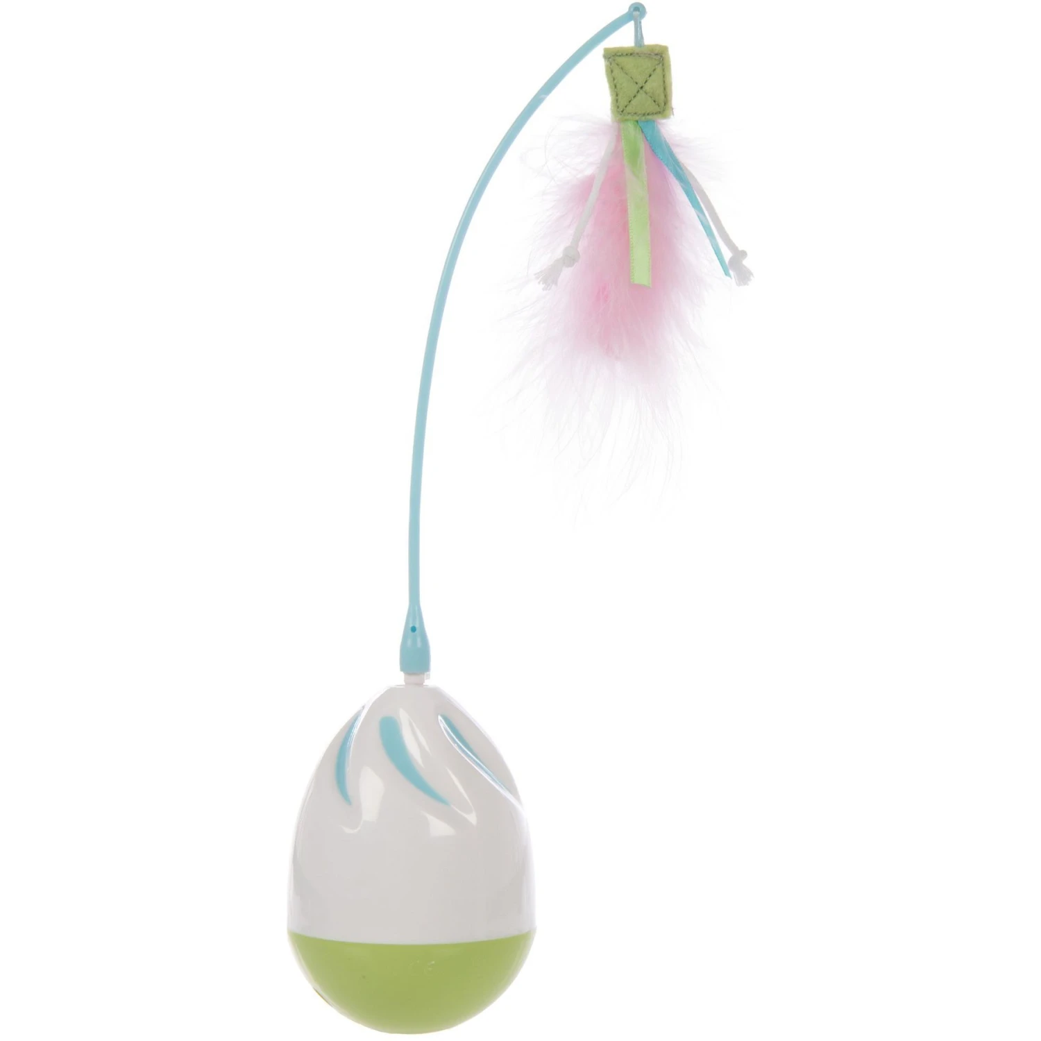 Petlinks Wild Waver Erratically Spinning Electronic Motion With Feather & Ribbon Wand Cat Toy, Multi Color, Medium 1 Petlinks Wild Waver Erratically Spinning Electronic Motion With Feather & Ribbon Wand Cat Toy, Multi Color, Medium