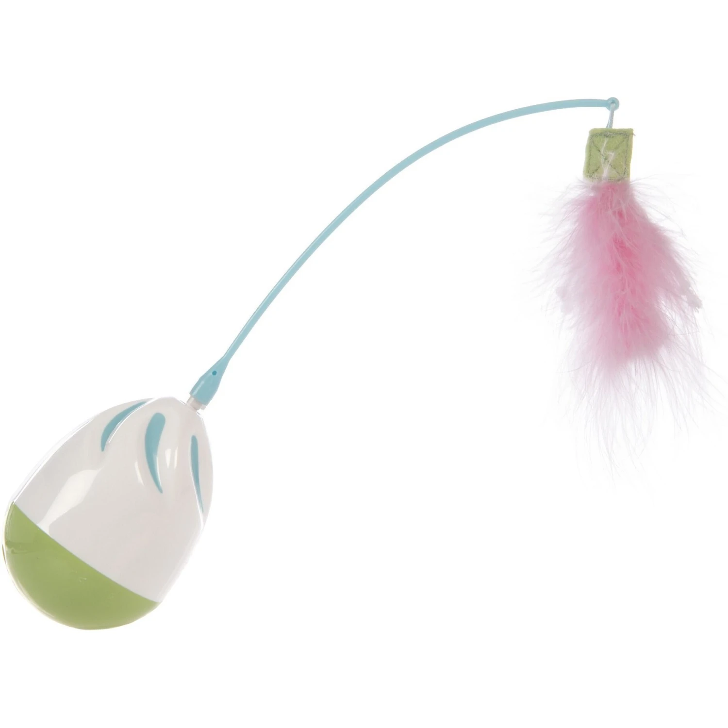 Petlinks Wild Waver Erratically Spinning Electronic Motion With Feather & Ribbon Wand Cat Toy, Multi Color, Medium 3 Petlinks Wild Waver Erratically Spinning Electronic Motion With Feather & Ribbon Wand Cat Toy, Multi Color, Medium - Image 3