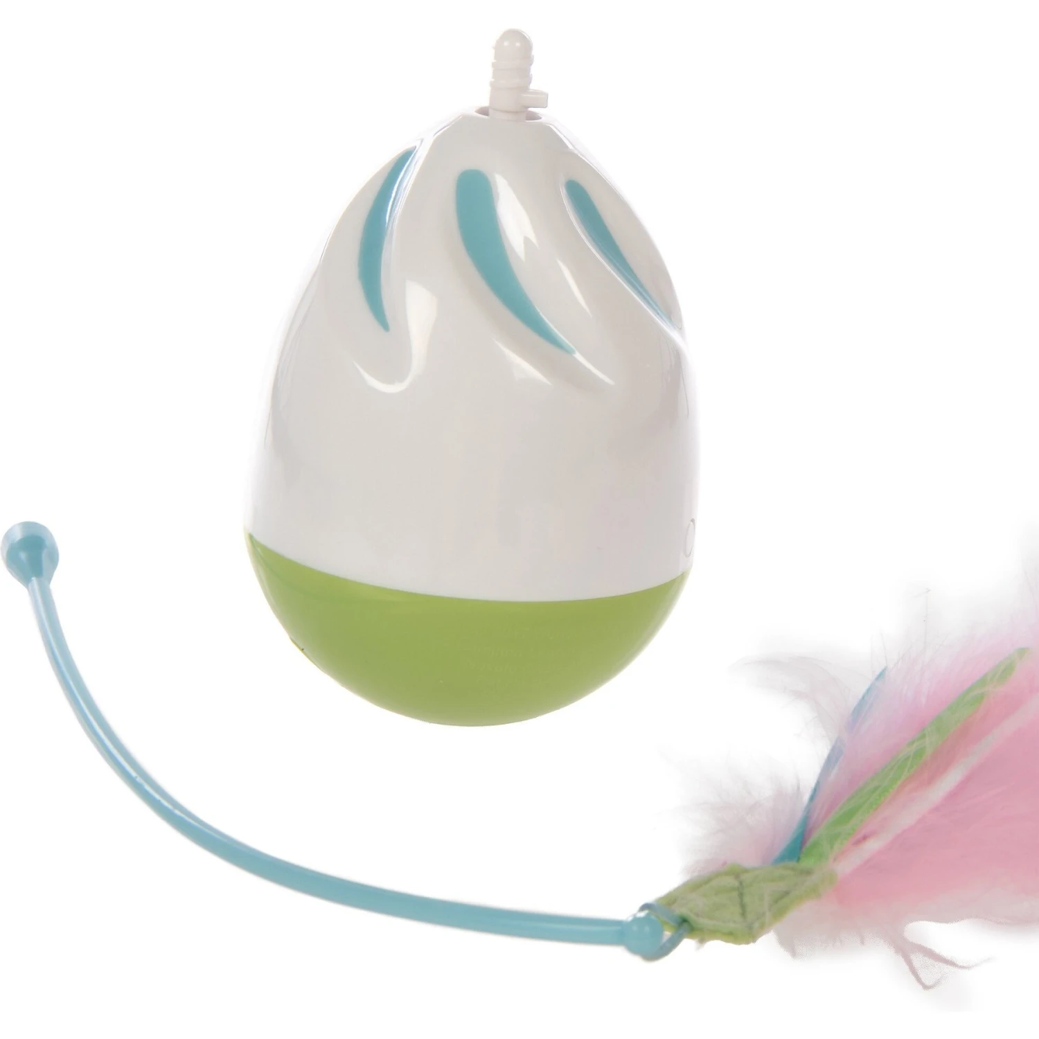 Petlinks Wild Waver Erratically Spinning Electronic Motion With Feather & Ribbon Wand Cat Toy, Multi Color, Medium 4 Petlinks Wild Waver Erratically Spinning Electronic Motion With Feather & Ribbon Wand Cat Toy, Multi Color, Medium - Image 4